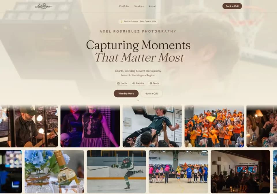 Axel Rodriguez Photography website